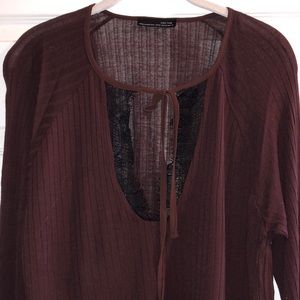 Maroon ZARA Top